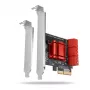 Rozhranie karta AXAGON PCES-SA6 — PCIe na SATA (ASM1166), 6 Gbit/s, full-height/low-profile, interná