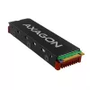 Axagon CRL-M2 pasívny hliníkový chladič pre všetky M.2 SSD, veľkosť 2280, výška 12 mm.