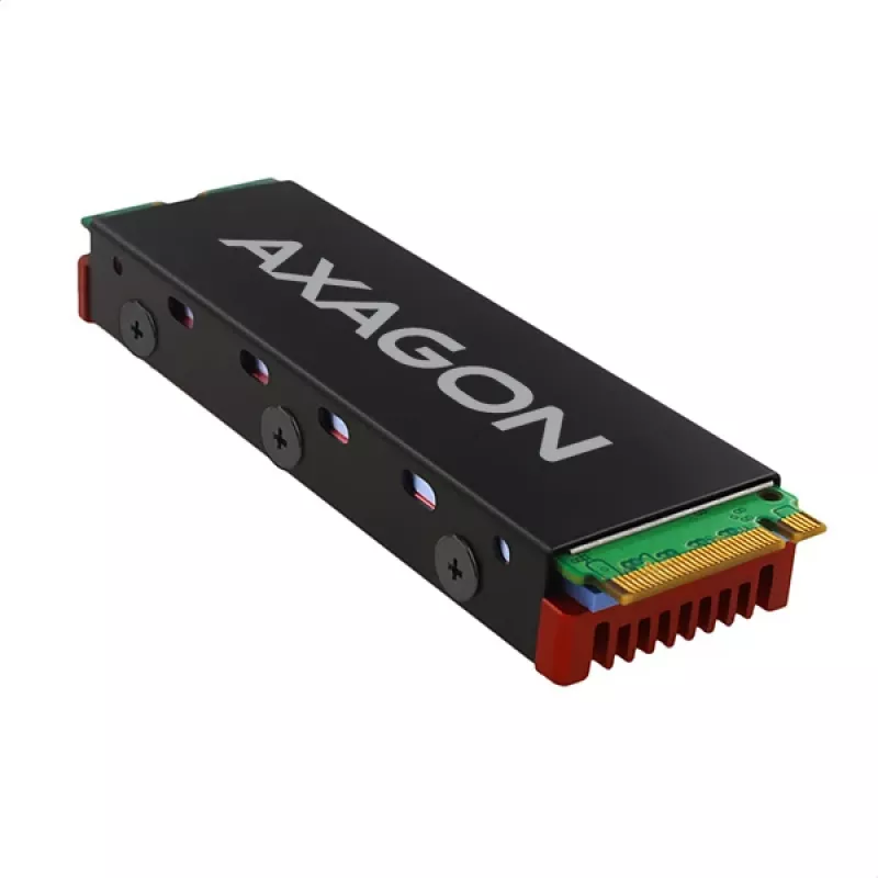 Axagon CRL-M2 pasívny hliníkový chladič pre všetky M.2 SSD, veľkosť 2280, výška 12 mm.