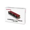 Axagon CRL-M2 pasívny hliníkový chladič pre všetky M.2 SSD, veľkosť 2280, výška 12 mm.