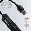 Axagon HMA-GL3A multiport hub USB 3.0 typ A Gbit-LAN 3x USB-A microSD káblový USB 3.2 Gen 1 (3.1 Gen 1) Type-A čierny