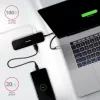 Axagon HMC-6GL USB 3.2 Gen 1 hub, 3x USB-A, HDMI 4K/30Hz, RJ-45, PD 100W, 20 cm USB-C kábel