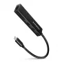 USB-C hub Axagon HMC-GL3A 3x USB-A Gbit-LAN čierny