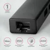 USB-C hub Axagon HMC-GL3A 3x USB-A Gbit-LAN čierny