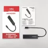 USB-C hub Axagon HMC-GL3A 3x USB-A Gbit-LAN čierny