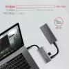 AXAGON HMC-4G2, USB-C 3.2 Gen 2 10 Gb/s hub, konektory 2x USB-A + 2x USB-C, kábel USB-C 13cm
