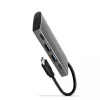 AXAGON HMC-4G2, USB-C 3.2 Gen 2 10 Gb/s hub, konektory 2x USB-A + 2x USB-C, kábel USB-C 13cm