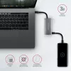 AXAGON HMC-4G2, USB-C 3.2 Gen 2 10 Gb/s hub, konektory 2x USB-A + 2x USB-C, kábel USB-C 13cm