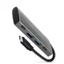 AXAGON HMC-4G2, USB-C 3.2 Gen 2 10 Gb/s hub, konektory 2x USB-A + 2x USB-C, kábel USB-C 13cm