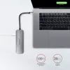 Axagon HMC-5 USB 3.2 Gen 1 hub, 2x USB-A, HDMI, SD/microSD, PD 100W, 20 cm USB-C kábel