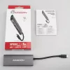 Axagon HMC-5G2 SPEEDSTER rozbočovač USB-C 5 v 1, 2x USB-A, 2x USB-C, HDMI, PD 60 W