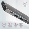 Axagon HMC-5G2 SPEEDSTER rozbočovač USB-C 5 v 1, 2x USB-A, 2x USB-C, HDMI, PD 60 W