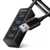 Axagon HUE-M1AL 4x USB 3.2 Gen 1 MINI-hub, kov, 1,2 m USB-A kábel