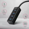 Axagon HUE-M1AL 4x USB 3.2 Gen 1 MINI-hub, kov, 1,2 m USB-A kábel