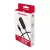 Axagon HUE-M1AL 4x USB 3.2 Gen 1 MINI-hub, kov, 1,2 m USB-A kábel