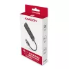 Axagon HUE-MSA Superspeed USB-A switch hub 4x USB 3.0 aktívny - 20cm čierny USB 3.2 Gen 1 (3.1 Gen 1) Type-A 5000 Mbit/s sivý