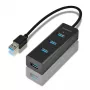 Axagon HUE-S2B 4x USB 3.0 CHARGING hub, napájanie cez Micro-USB
