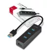 Axagon HUE-S2B 4x USB 3.0 CHARGING hub, napájanie cez Micro-USB