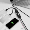 Axagon HUE-S2BL 4x USB 3.0 CHARGING hub s 1,2 m káblom, napájanie cez Micro-USB