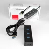 Axagon HUE-S2BL 4x USB 3.0 CHARGING hub s 1,2 m káblom, napájanie cez Micro-USB