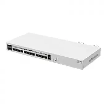 Káblový router MikroTik CCR2116-12G-4S+ — 13x Gigabit RJ-45, 4x SFP+, 2000 MHz, DDR4, biela