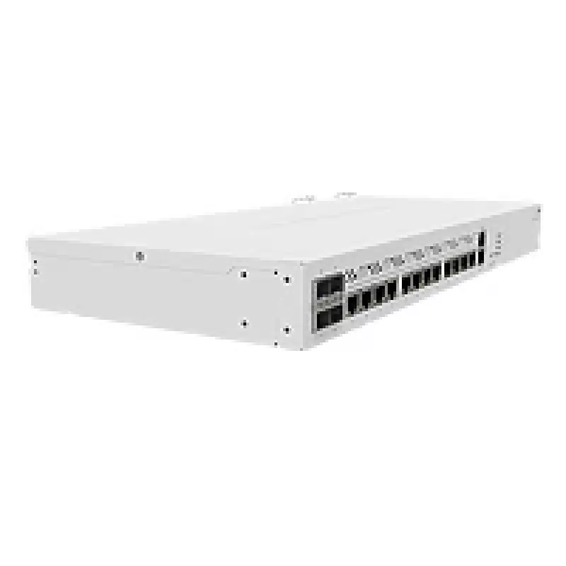 Káblový router MikroTik CCR2116-12G-4S+ — 13x Gigabit RJ-45, 4x SFP+, 2000 MHz, DDR4, biely