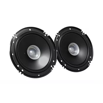 Auto reproduktory JVC CS-J610X 2-pásmové okrúhle 16 cm (6 palcov) 30W RMS 300W špička 4Ω, montážna hĺbka 4,3 cm, čierna, sada 2 ks