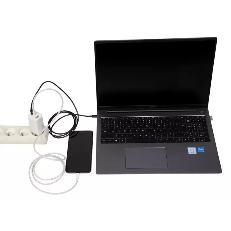 IBOX mobilná nabíjačka ILUC65W, 65W, 2x USB-C + 1x USB-A, biela, 1,5 m kábel