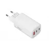 IBOX mobilná nabíjačka ILUC65W, 65W, 2x USB-C + 1x USB-A, biela, 1,5 m kábel