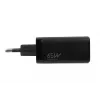AC nabíjačka pre mobilné zariadenia IBOX ILUC65B — 65 W, 3x USB (2x USB‑A Gen1, 1x USB‑C), čierna, 100–240 V