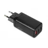 AC nabíjačka pre mobilné zariadenia IBOX ILUC65B — 65 W, 3x USB (2x USB‑A Gen1, 1x USB‑C), čierna, 100–240 V