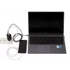AC nabíjačka pre mobilné zariadenia IBOX ILUC65B — 65 W, 3x USB (2x USB‑A Gen1, 1x USB‑C), čierna, 100–240 V