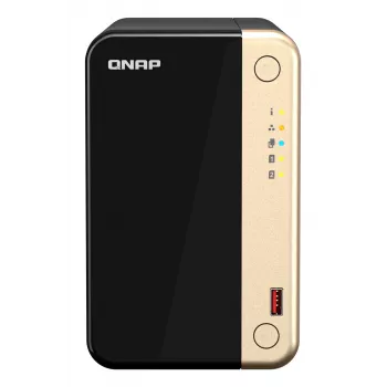 QNAP TS-264 NAS Tower Intel® Celeron® N5095 8 GB 0 TB QNAP QTS čierna, zlatá