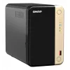 QNAP TS-264 NAS Tower Intel® Celeron® N5095 8 GB 0 TB QNAP QTS čierna, zlatá