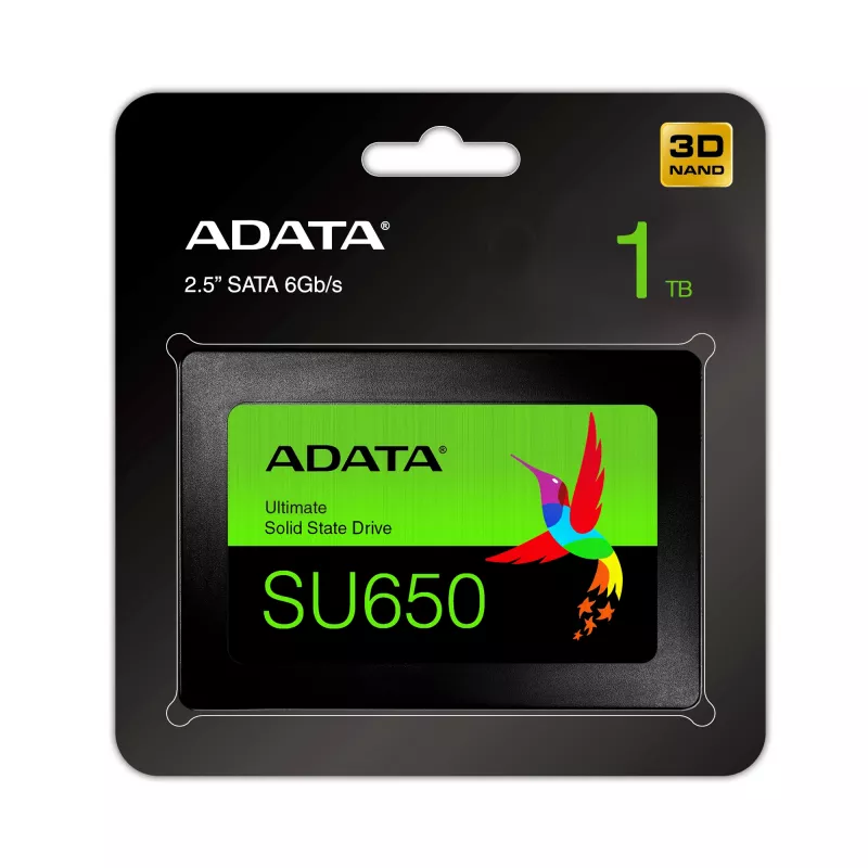 2,5-palcový SATA-III SSD ADATA SU650 1 TB – 520 MB/s čítanie, 450 MB/s zápis, 3D-NAND, 2,5 palca