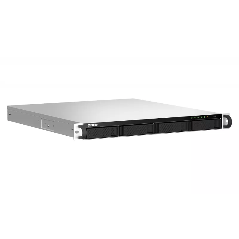 QNAP TS-464U NAS rack (1U) Intel® Celeron® N5095 8 GB DDR4 0 TB QNAP Turbo System hliník, čierna