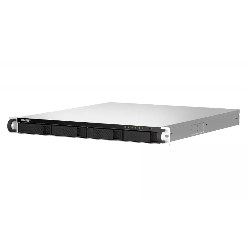 QNAP TS-464U NAS rack (1U) Intel® Celeron® N5095 8 GB DDR4 0 TB QNAP Turbo System hliník, čierna