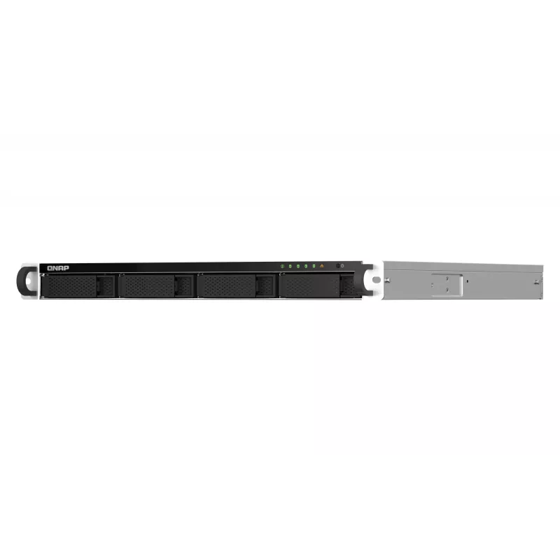QNAP TS-464U NAS rack (1U) Intel® Celeron® N5095 8 GB DDR4 0 TB QNAP Turbo System hliník, čierna