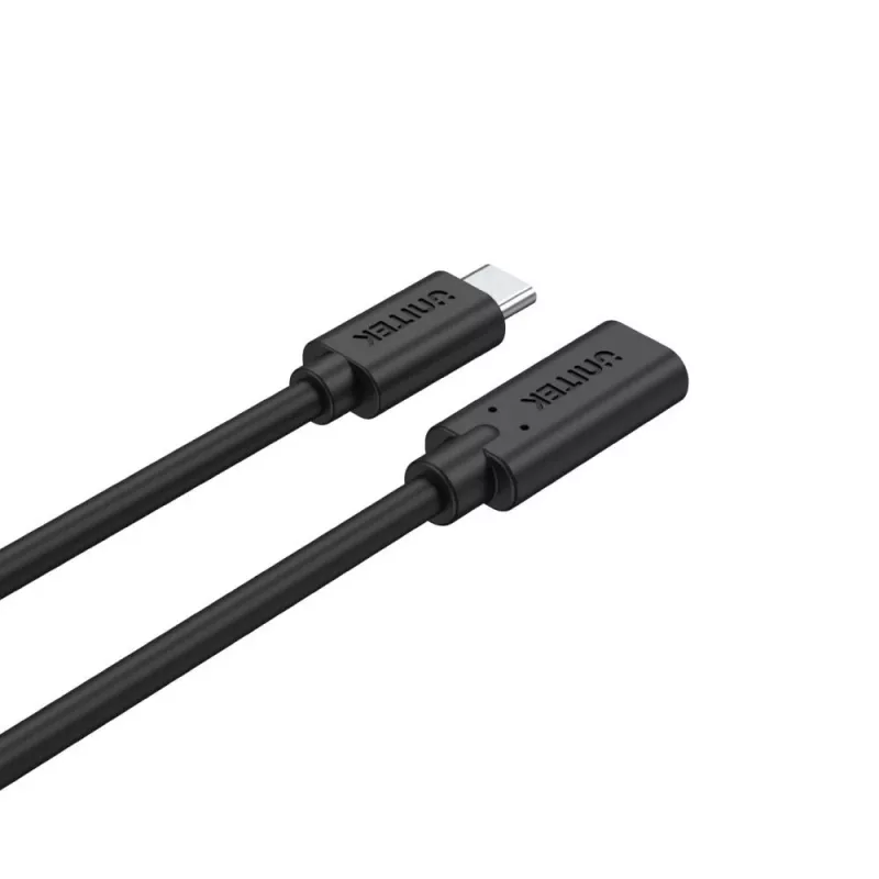 Unitek C14086BK-1M predlžovací kábel USB-C (M/F), 10 Gbps, 4K, PD 100 W, 1 m, čierny