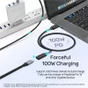 Unitek C14086BK-1.5M predlžovací kábel USB-C (M/F), 10 Gbps, 4K, PD 100 W, 1,5 m, čierny
