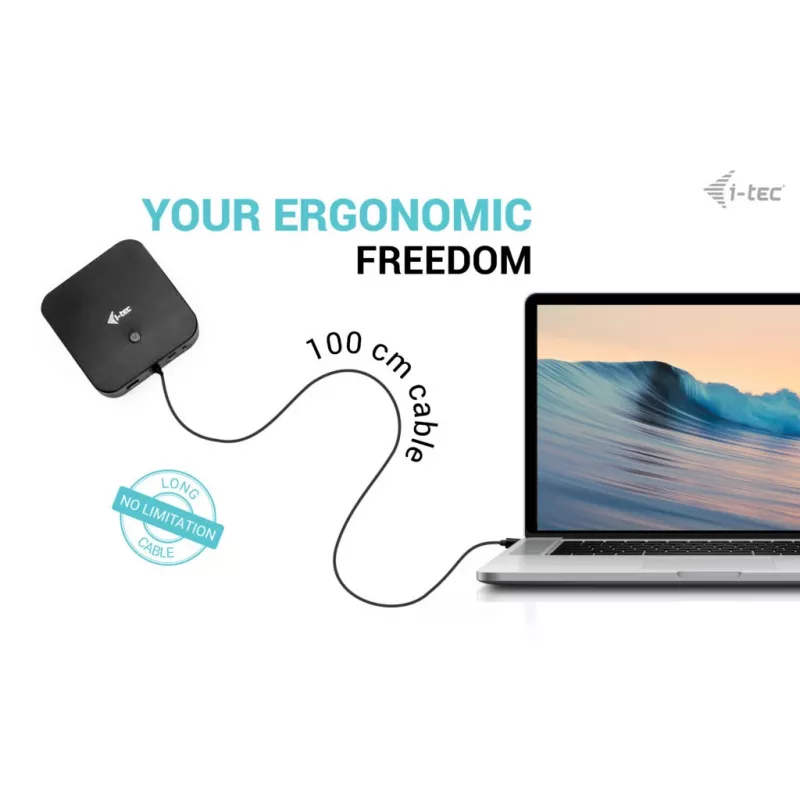 i-tec USB-C HDMI Dual DP dokovacia stanica s Power Delivery 100 W + univerzálna nabíjačka 100 W