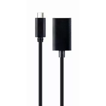 GEMBIRD USB Type-C na DisplayPort adaptérový kábel, 4K, 15 cm, čierny