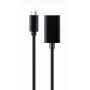 GEMBIRD USB Type-C na DisplayPort adaptérový kábel, 4K, 15 cm, čierny