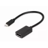 GEMBIRD USB Type-C na DisplayPort adaptérový kábel, 4K, 15 cm, čierny