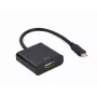 GEMBIRD USB Type-C na HDMI adaptérový kábel, 4K@60Hz, 15cm, čierny
