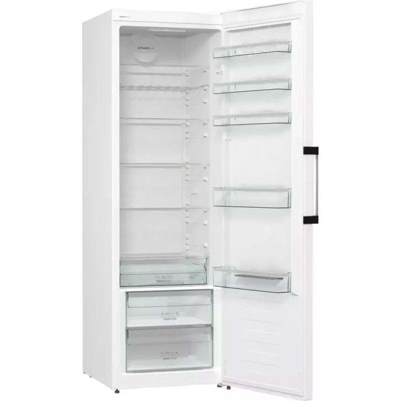 Voľne stojaca chladnička Gorenje R619EAW6 — 398 L, energetická trieda E, 1850×595×663 mm, biela