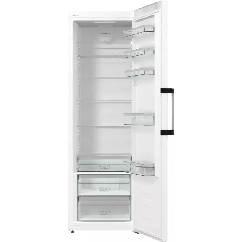 Voľne stojaca chladnička Gorenje R619EAW6 — 398 L, energetická trieda E, 1850×595×663 mm, biela