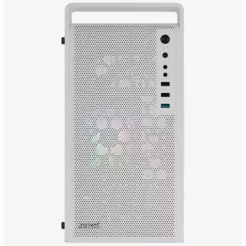 PC skriňa AEROCOOL PGS CS-109-G-WT-v1 Mini Tower SPCC biela — microATX, až do 26 cm GPU, FRGB, mesh predná strana