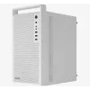 PC skriňa AEROCOOL PGS CS-109-G-WT-v1 Mini Tower SPCC biela — microATX, až do 26 cm GPU, FRGB, mesh predná strana