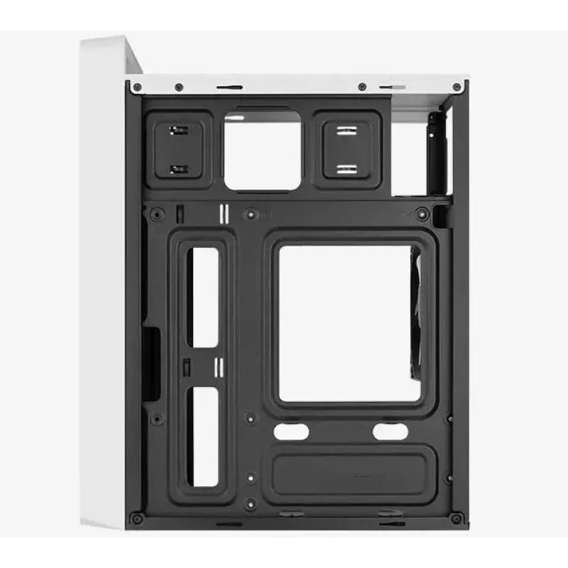PC skriňa AEROCOOL PGS CS-109-G-WT-v1 Mini Tower SPCC biela — microATX, až do 26 cm GPU, FRGB, mesh predná strana